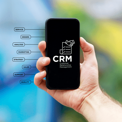 A CRM software containing customer behavior and strategy to win new customers
